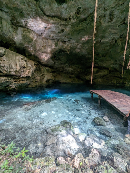 E-BIKE TOUR TO HIDDEN CENOTE  (STARTING OFF DOWNTOWN PLAYA DEL CARMEN)