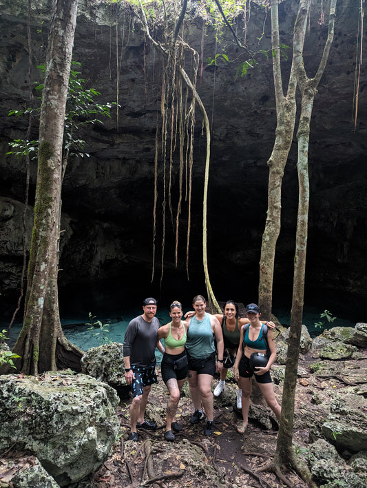 E-BIKE TOUR TO HIDDEN CENOTE  (STARTING OFF DOWNTOWN PLAYA DEL CARMEN)