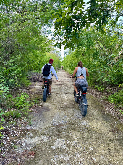 E-BIKE TOUR TO CHEMUYIL - CENOTES AND BIKINI BEACH