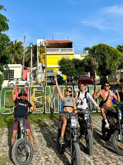 E-BIKE TOUR TO CHEMUYIL - CENOTES AND BIKINI BEACH