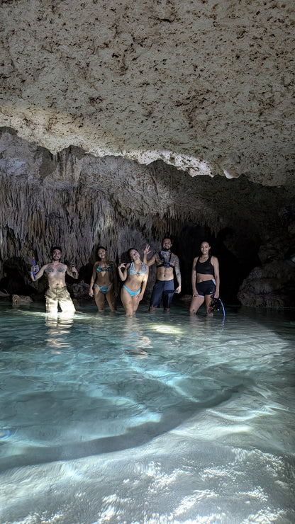 E-BIKE TOUR THROUGH THE MAYAN JUNGLE, CAVERNS AND CENOTES  (STARTING OFF DOWNTOWN PLAYA DEL CARMEN)