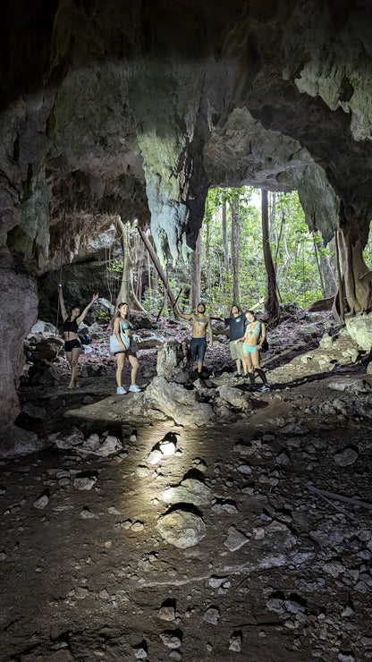 E-BIKE TOUR THROUGH THE MAYAN JUNGLE, CAVERNS AND CENOTES  (STARTING OFF DOWNTOWN PLAYA DEL CARMEN)