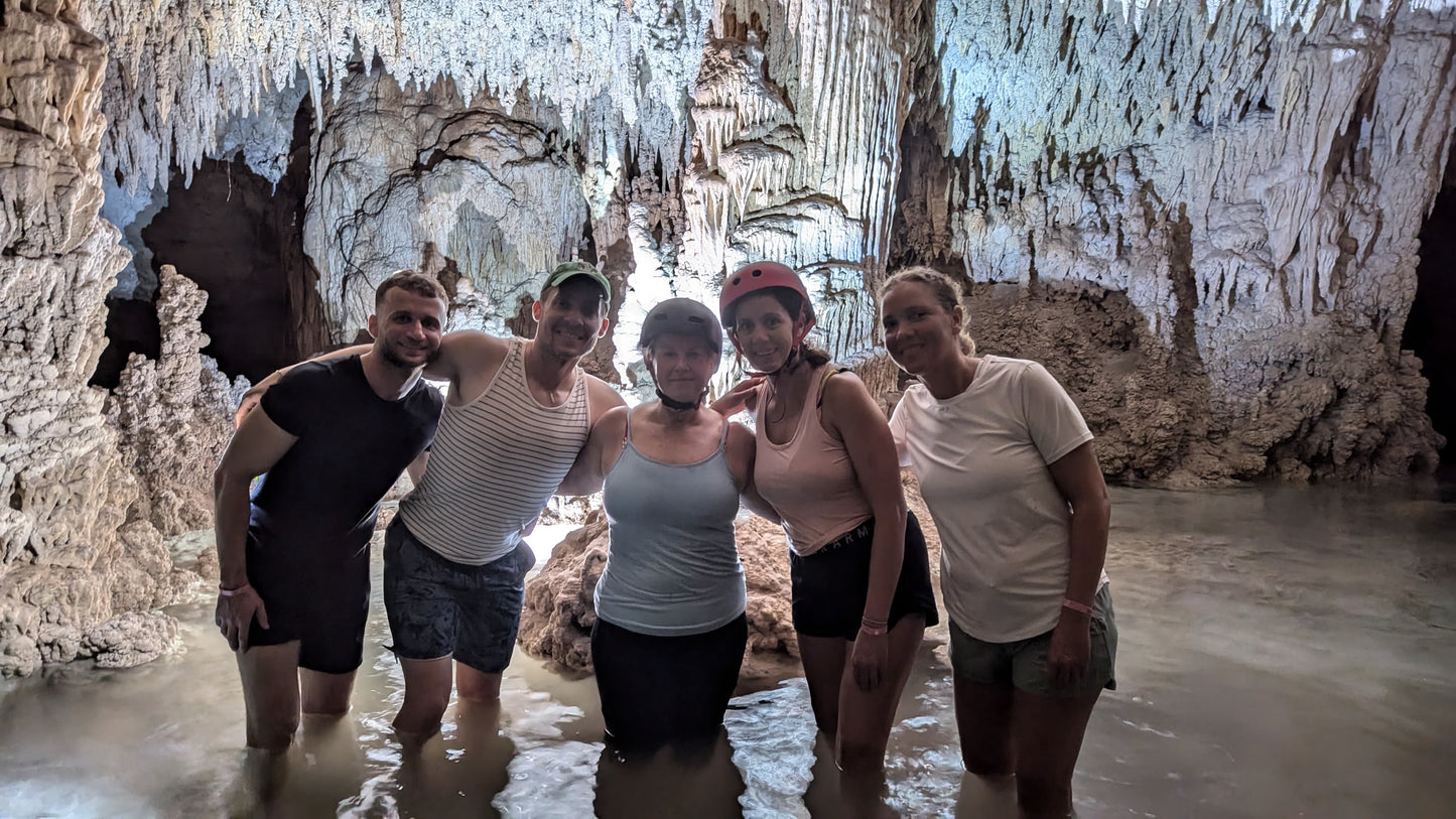 E-BIKE TOUR THROUGH THE MAYAN JUNGLE, CAVERNS AND CENOTES  (STARTING OFF DOWNTOWN PLAYA DEL CARMEN)